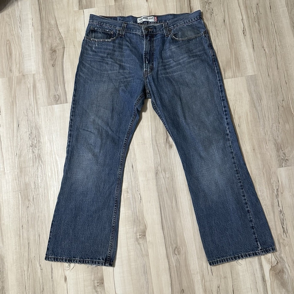 Levis Jeans Mens 38x30 Blue 527 Low Rise Boot Fit Casual Denim Workwear Bootcut